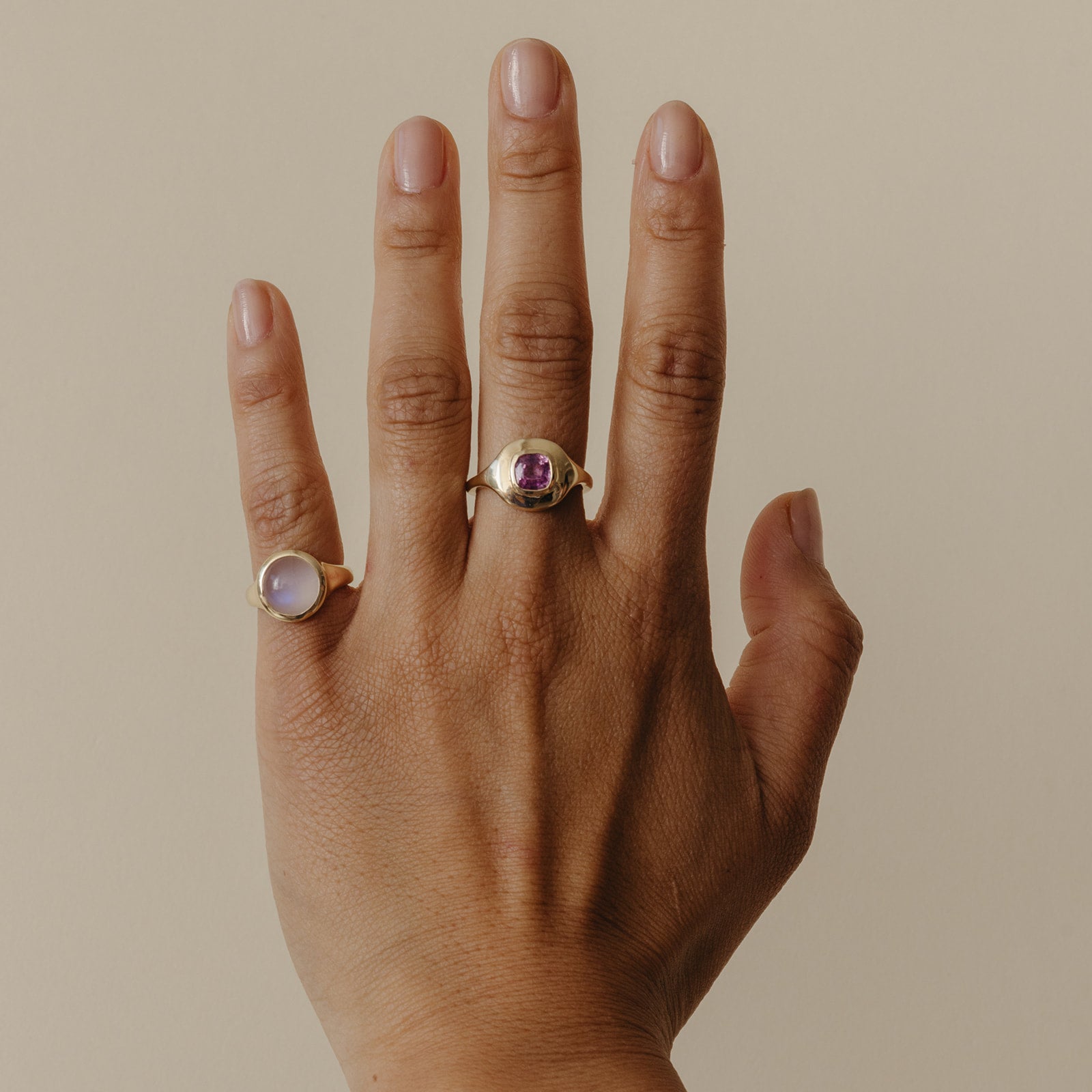 1.17ct Pink Sapphire Ripple Ring