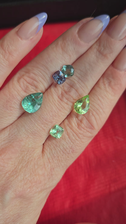 BESPOKE TOI ET MOI TOURMALINE & SAPPHIRE