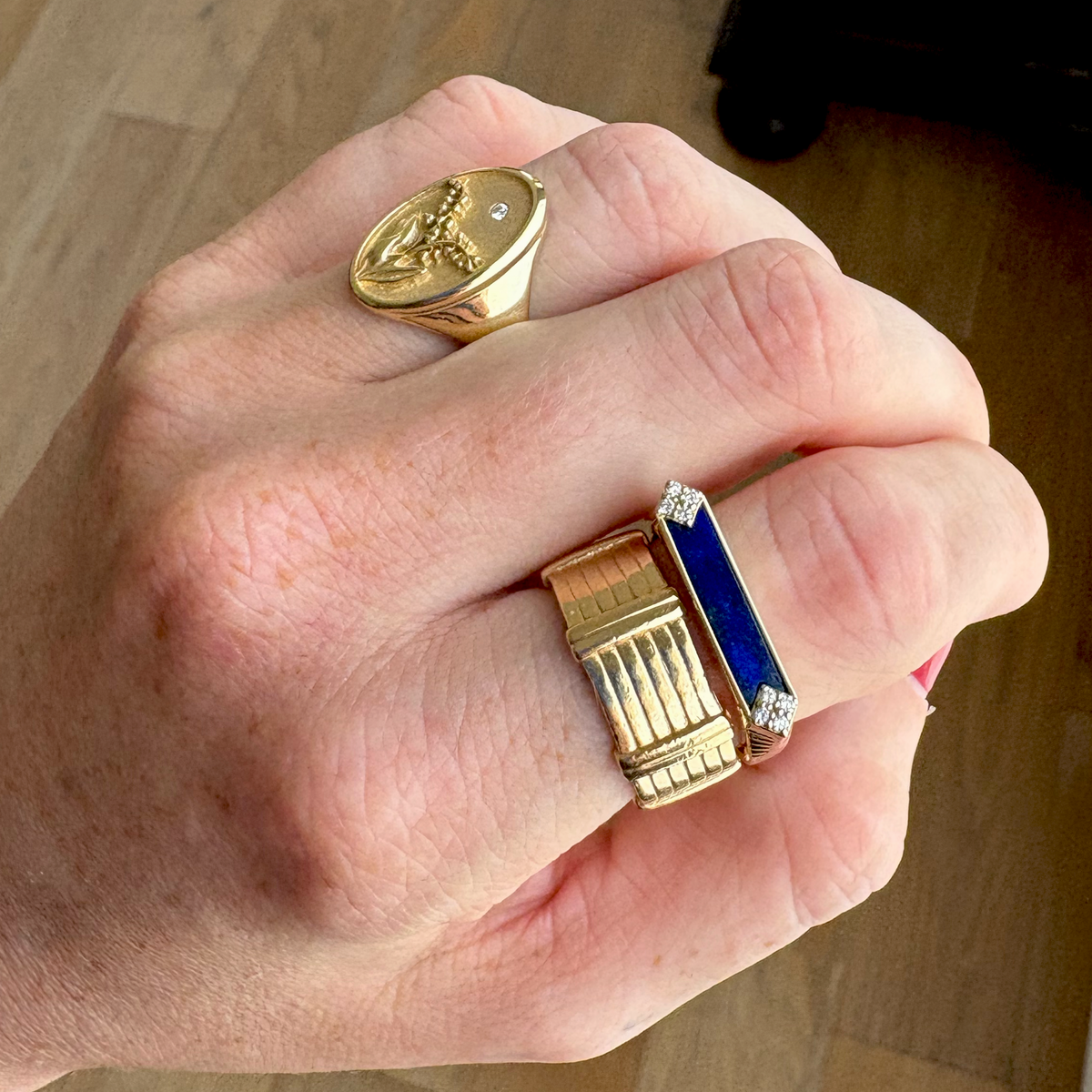 Starling x Meredith Peck Blueprint Lapis Ring