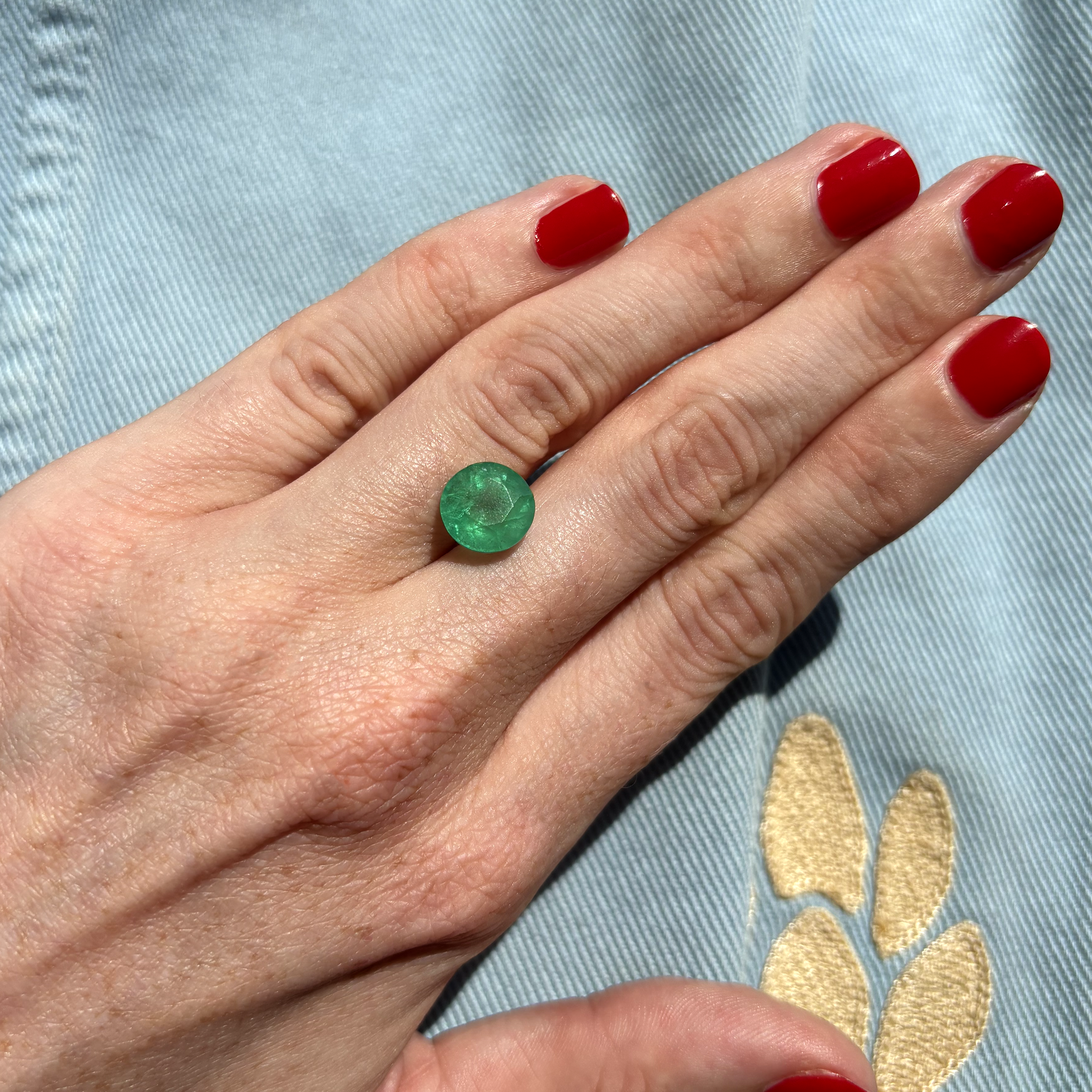 Bespoke 3.73ct Round Emerald