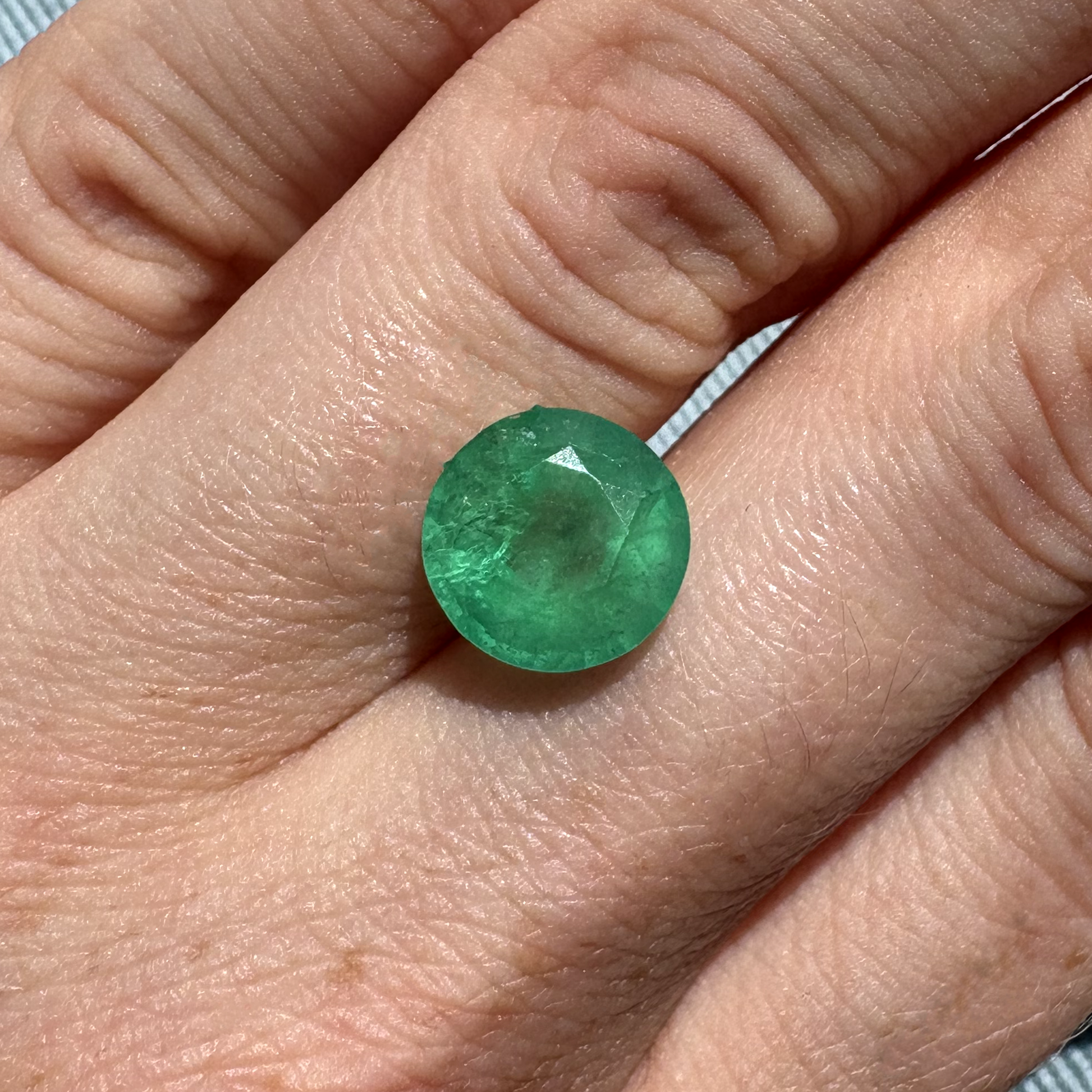 Bespoke 3.73ct Round Emerald
