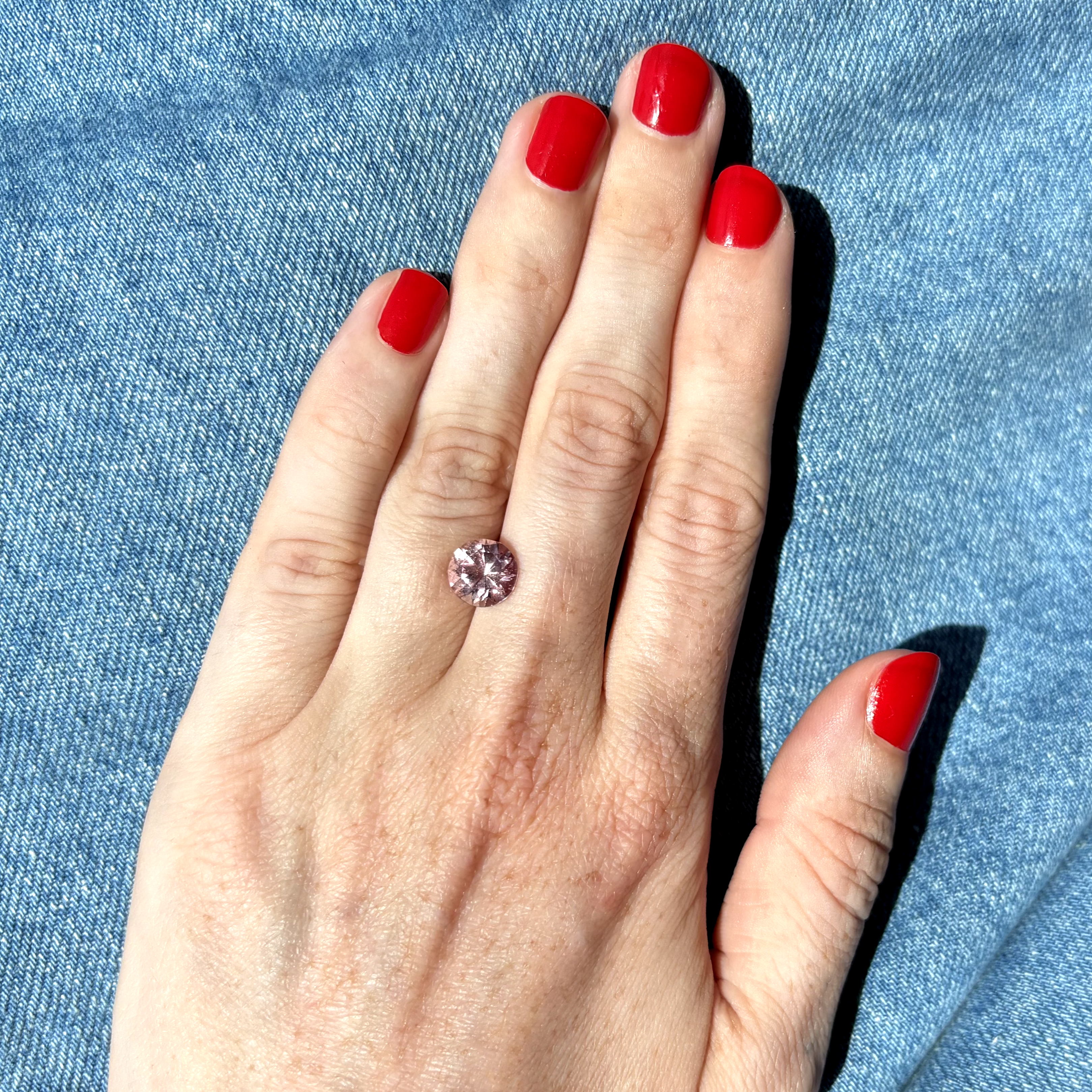 Bespoke 2.56ct Round Light Pink Tourmaline