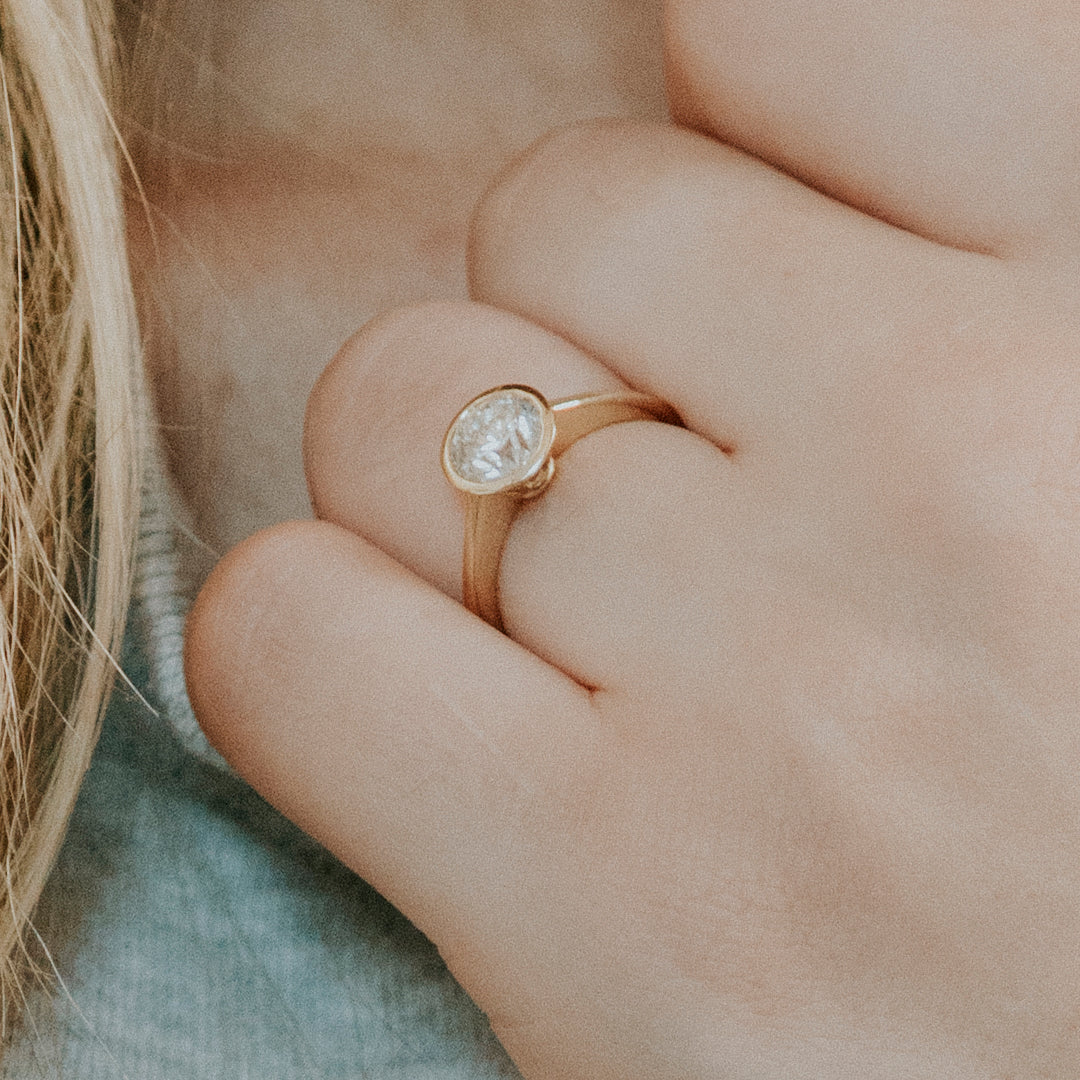 4.00 Carat Total Weight Bezel Set Diamond Engagement Ring – Elite Fine  Jewelers