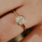 Round Solitaire Diamond Bezel Set Ring