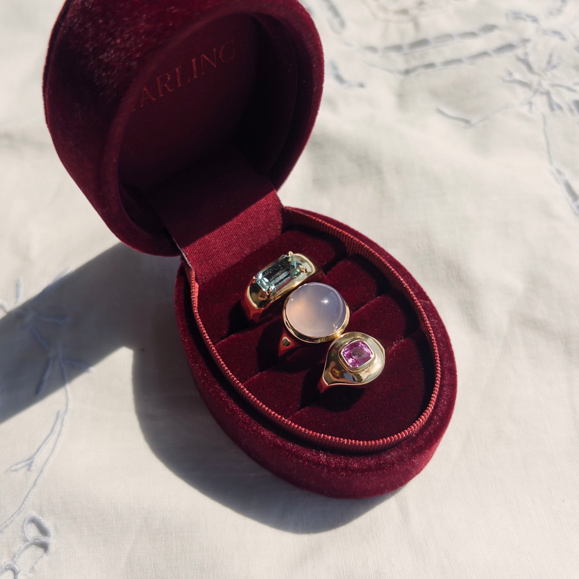 8.09ct Lavender Chalcedony Signet Ring