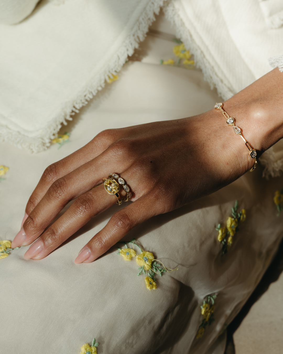 Diamond Stepping Stone Bracelet