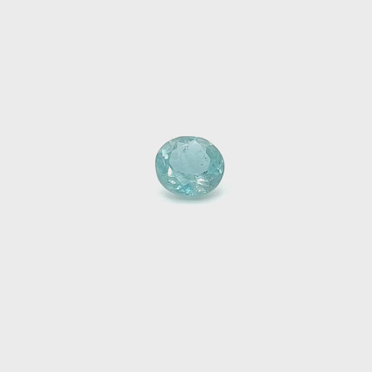 BESPOKE ROUND AQUAMARINE RING