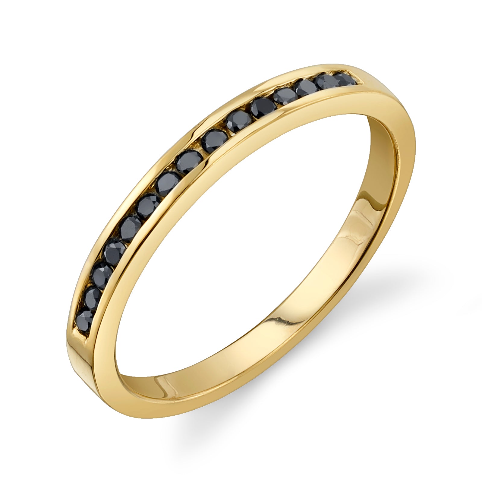 BLACK DIAMOND CHANNEL WEDDING BAND