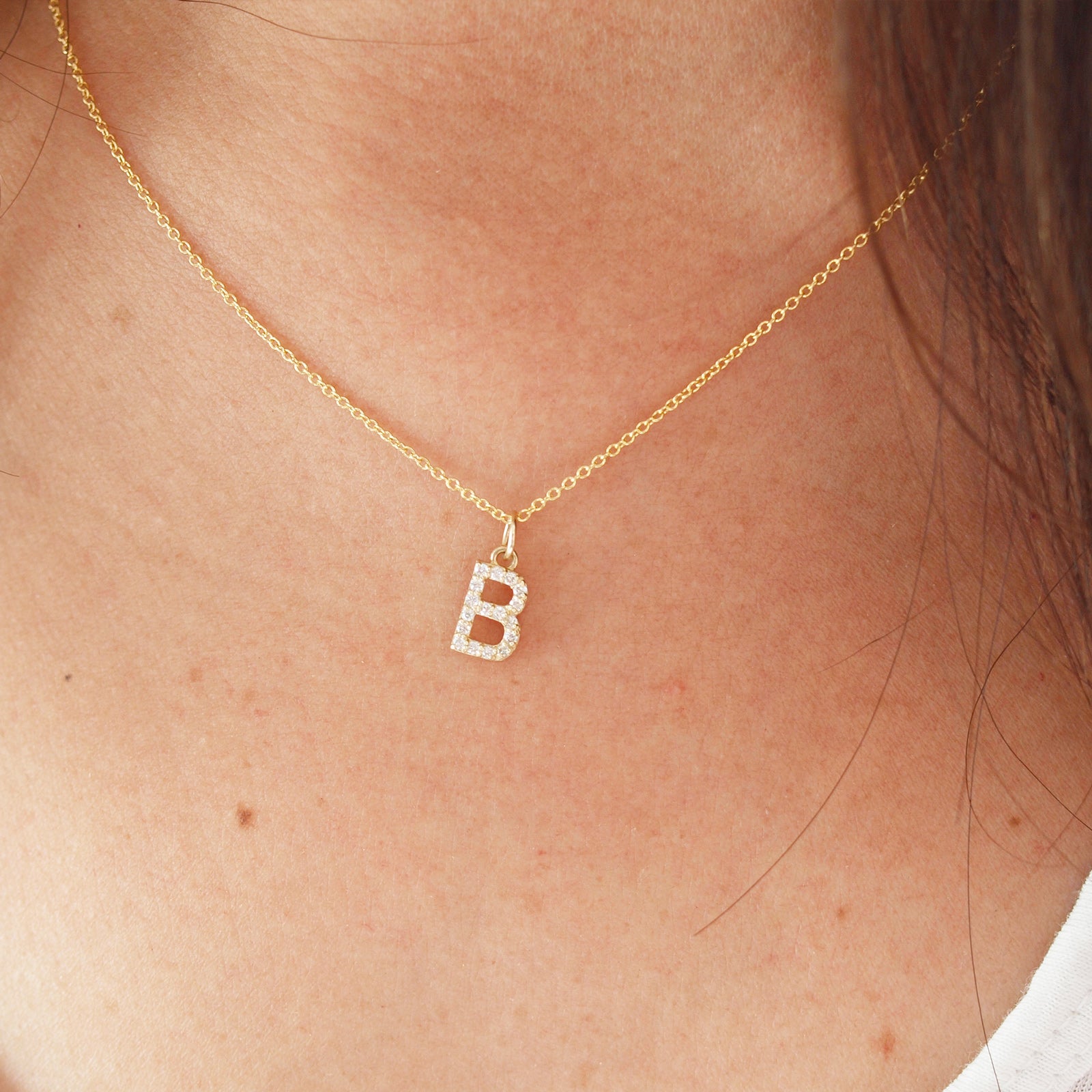 B necklace hot sale charm