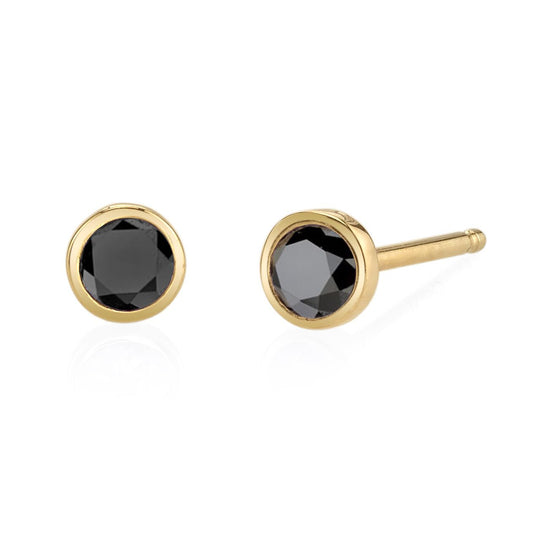 black diamond, yellow gold
