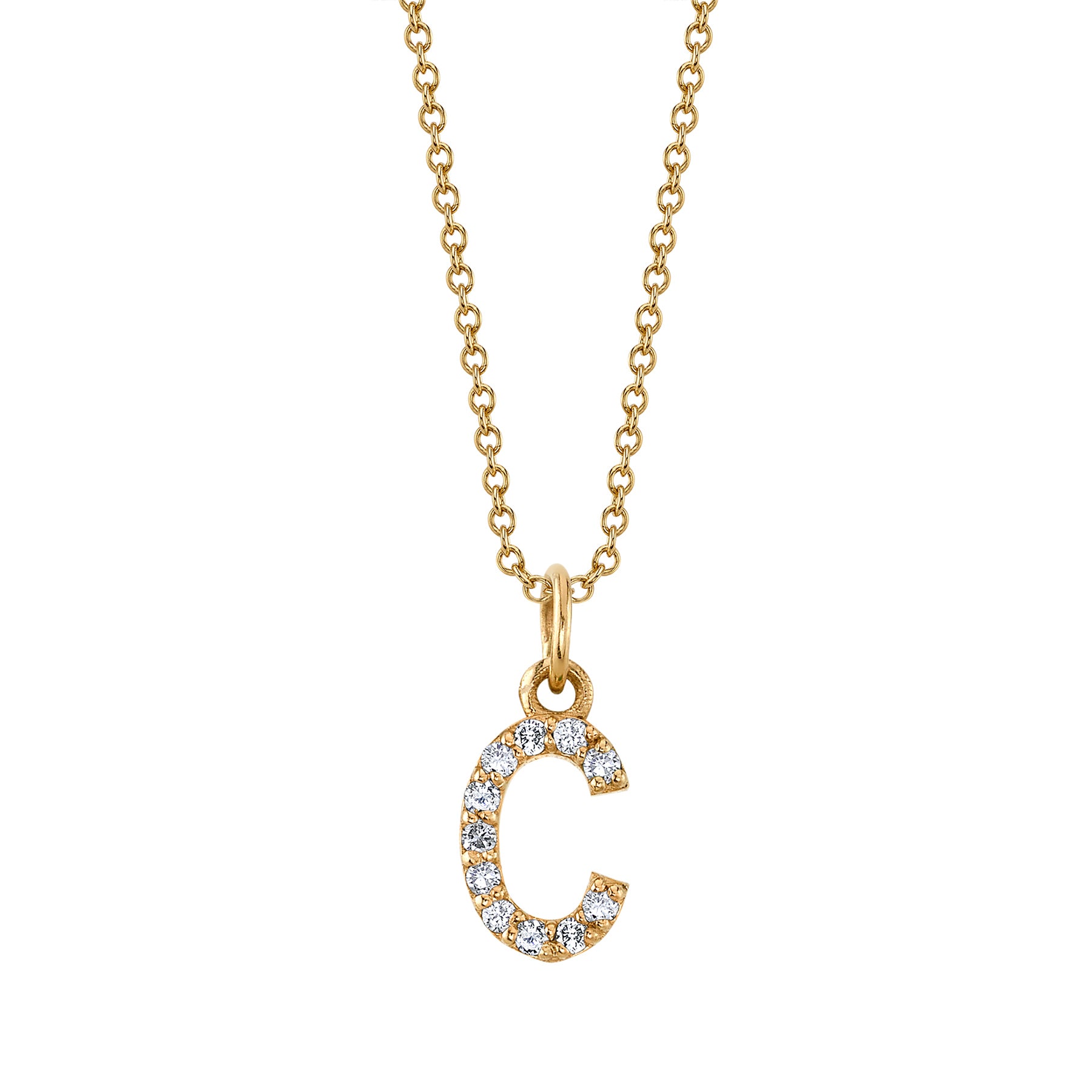 Letter c outlet charm necklace
