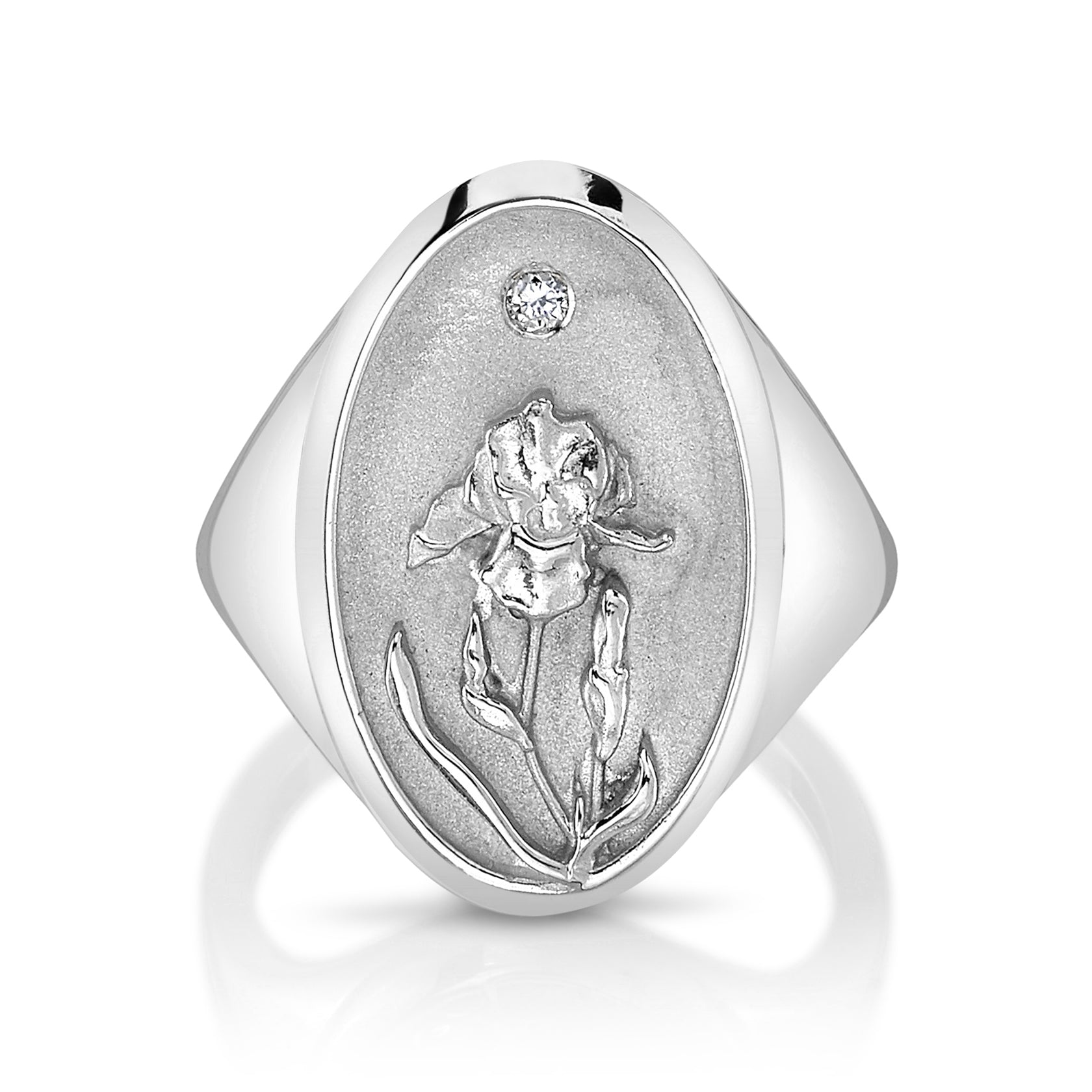 FEBRUARY BIRTH FLOWER SIGNET RING |. STARLING JEWELRY – Starling