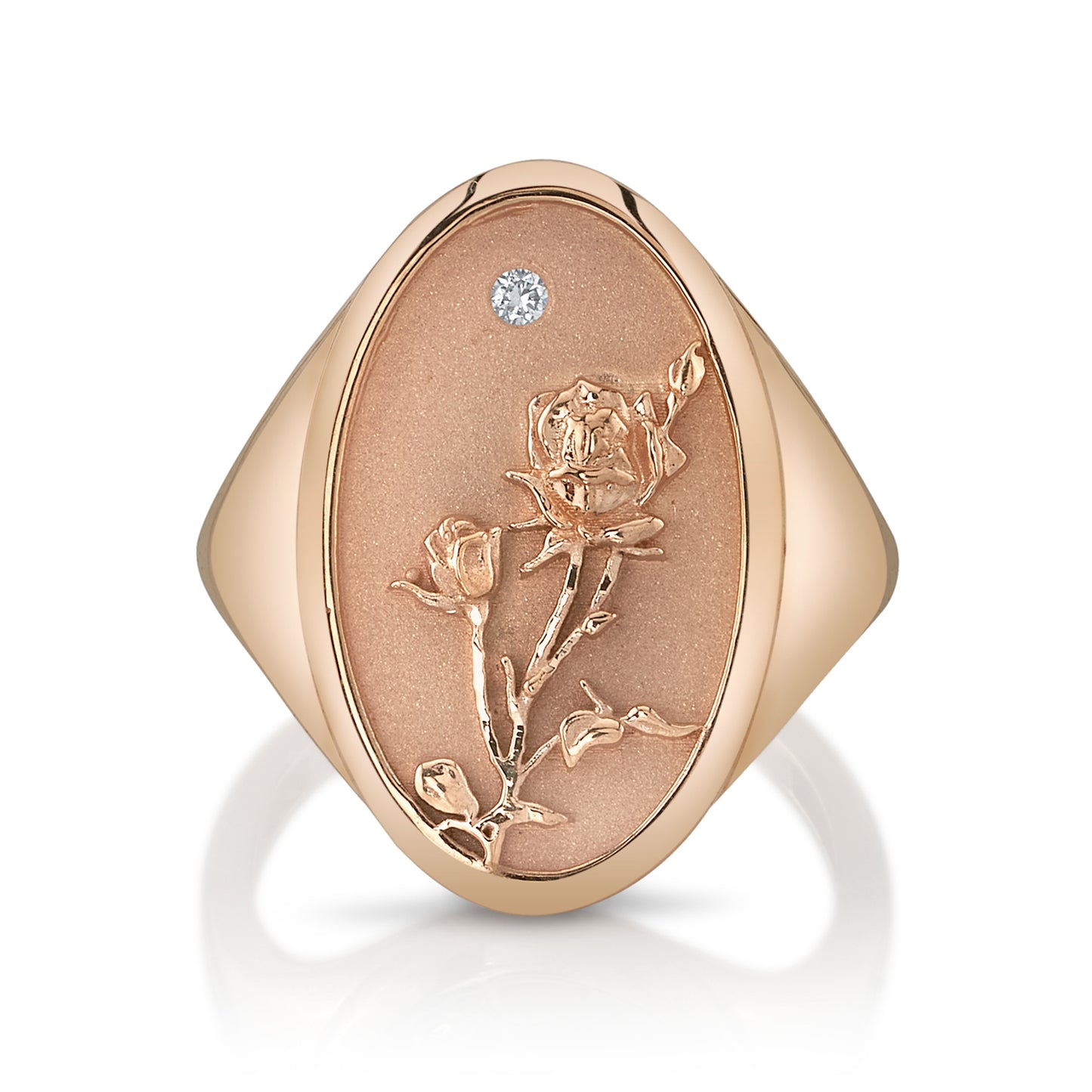 JUNE BIRTH FLOWER SIGNET RING