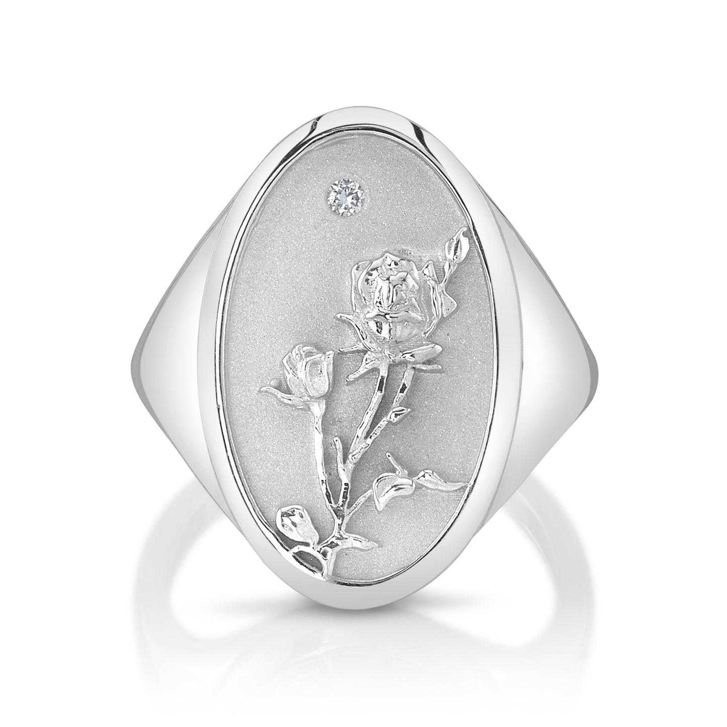 JUNE BIRTH FLOWER SIGNET RING