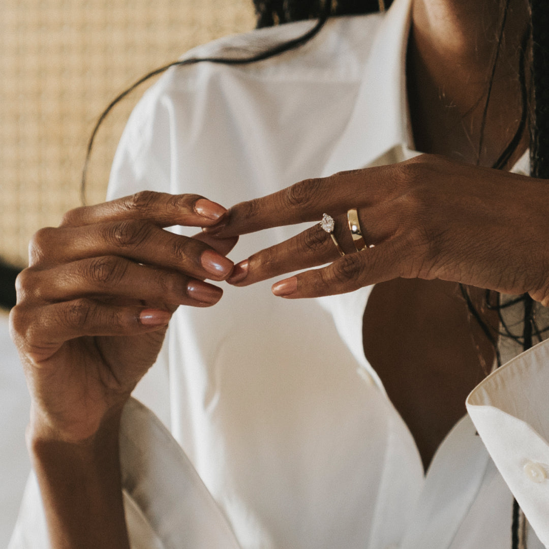 MARQUISE LAB DIAMOND RING