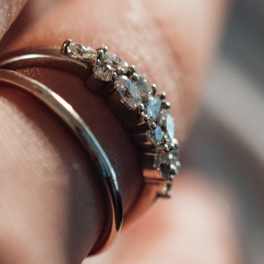 MARQUISE AND ROUND DIAMOND DIANA RING