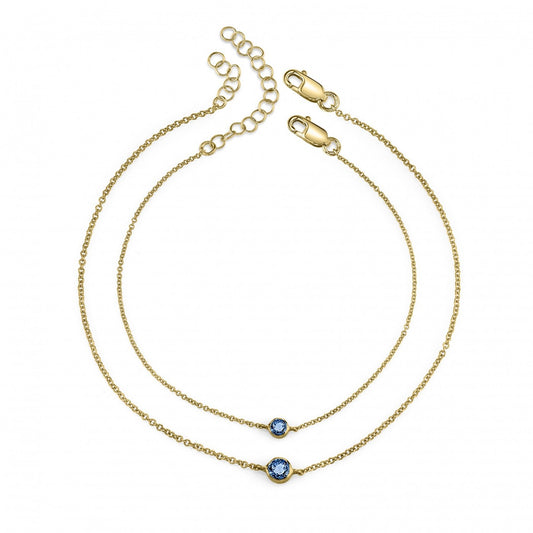 blue sapphire, yellow gold