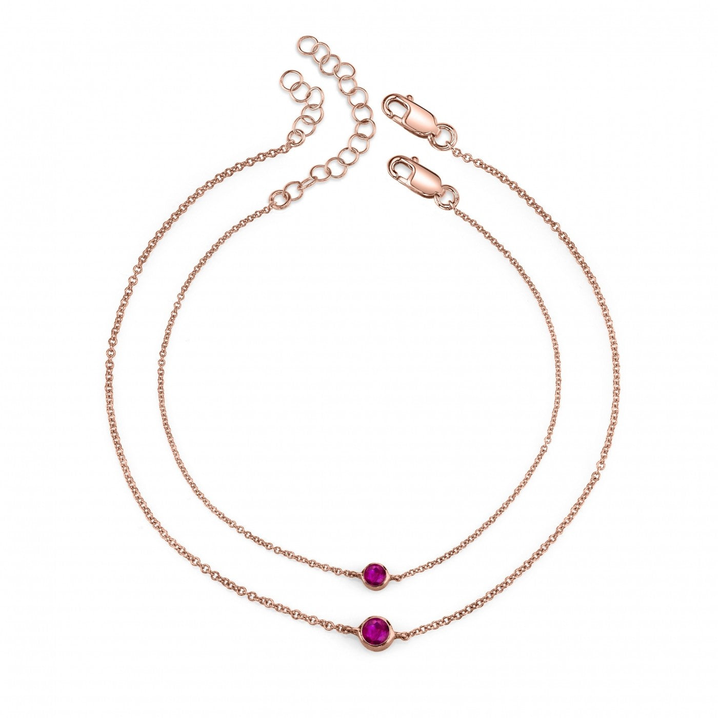 rose gold, ruby