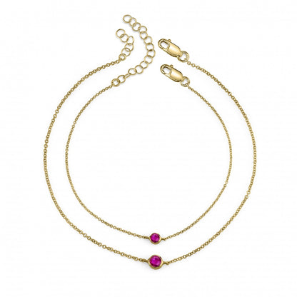 yellow gold, ruby