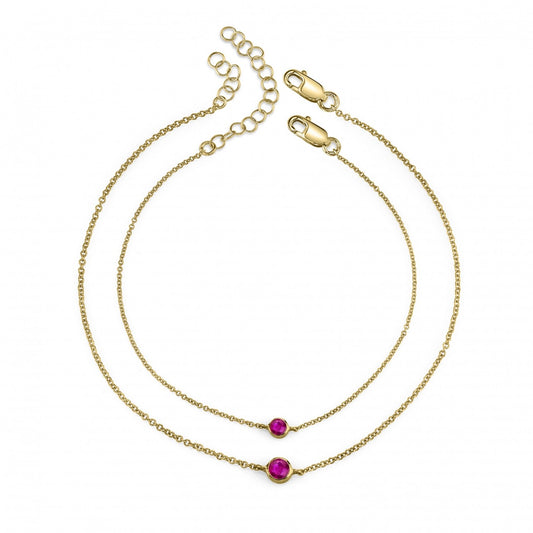 yellow gold, ruby
