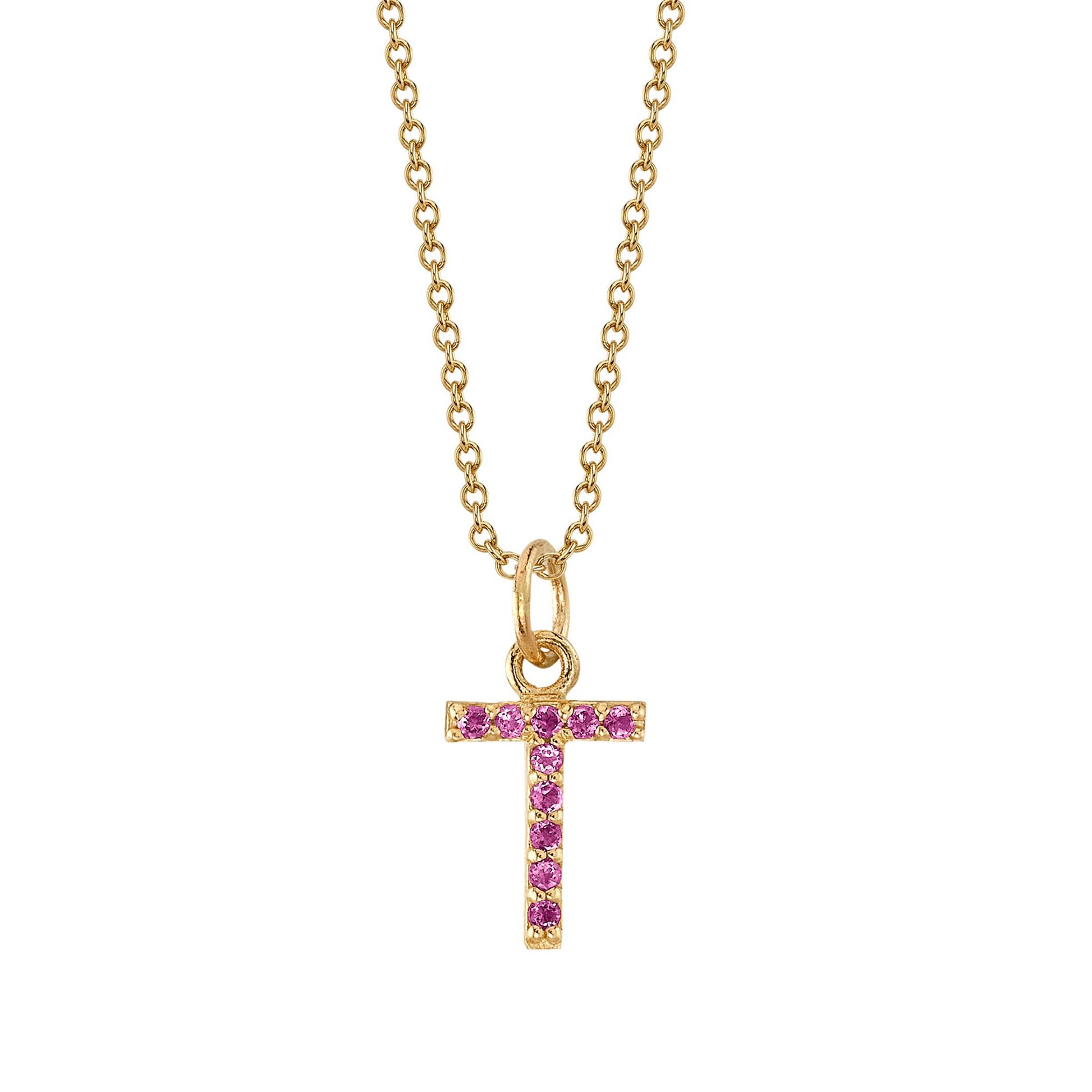 T charm necklace on sale