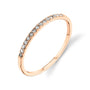 Colette Thin Pavé Band Gray Diamond / 14K Rose Gold