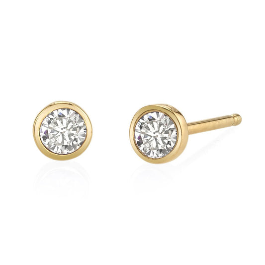 white diamond, yellow gold