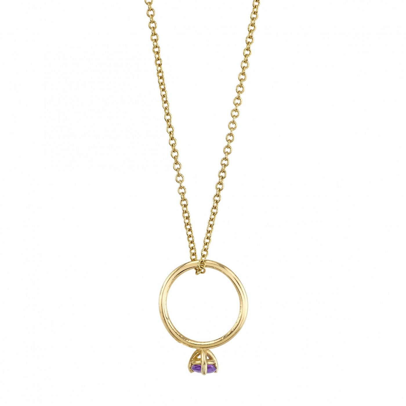 amethyst, yellow gold