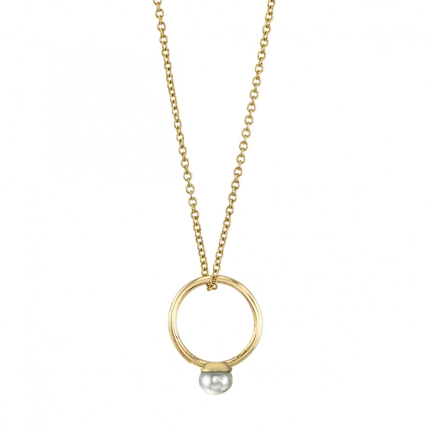 pearl, yellow gold