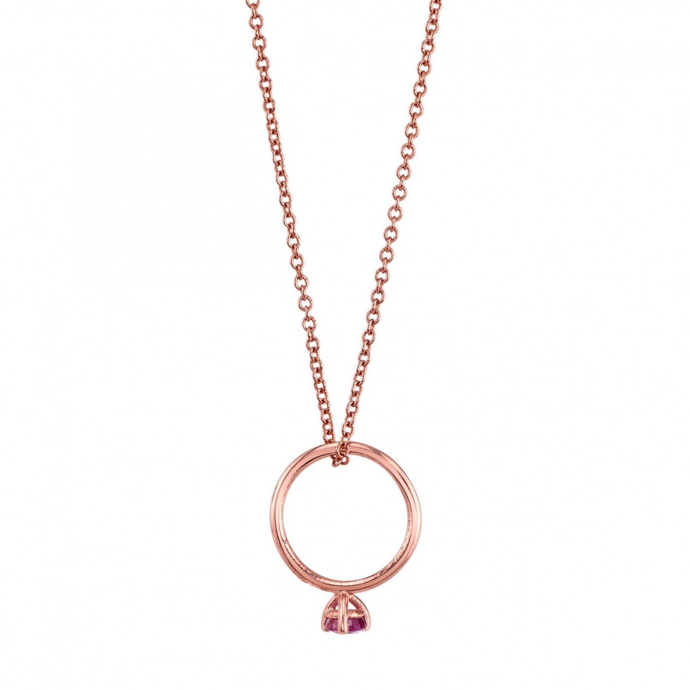 ruby, rose gold