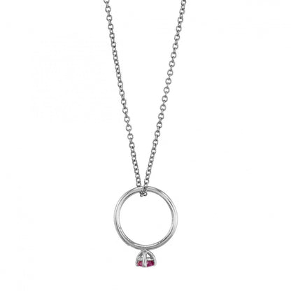 ruby, white gold