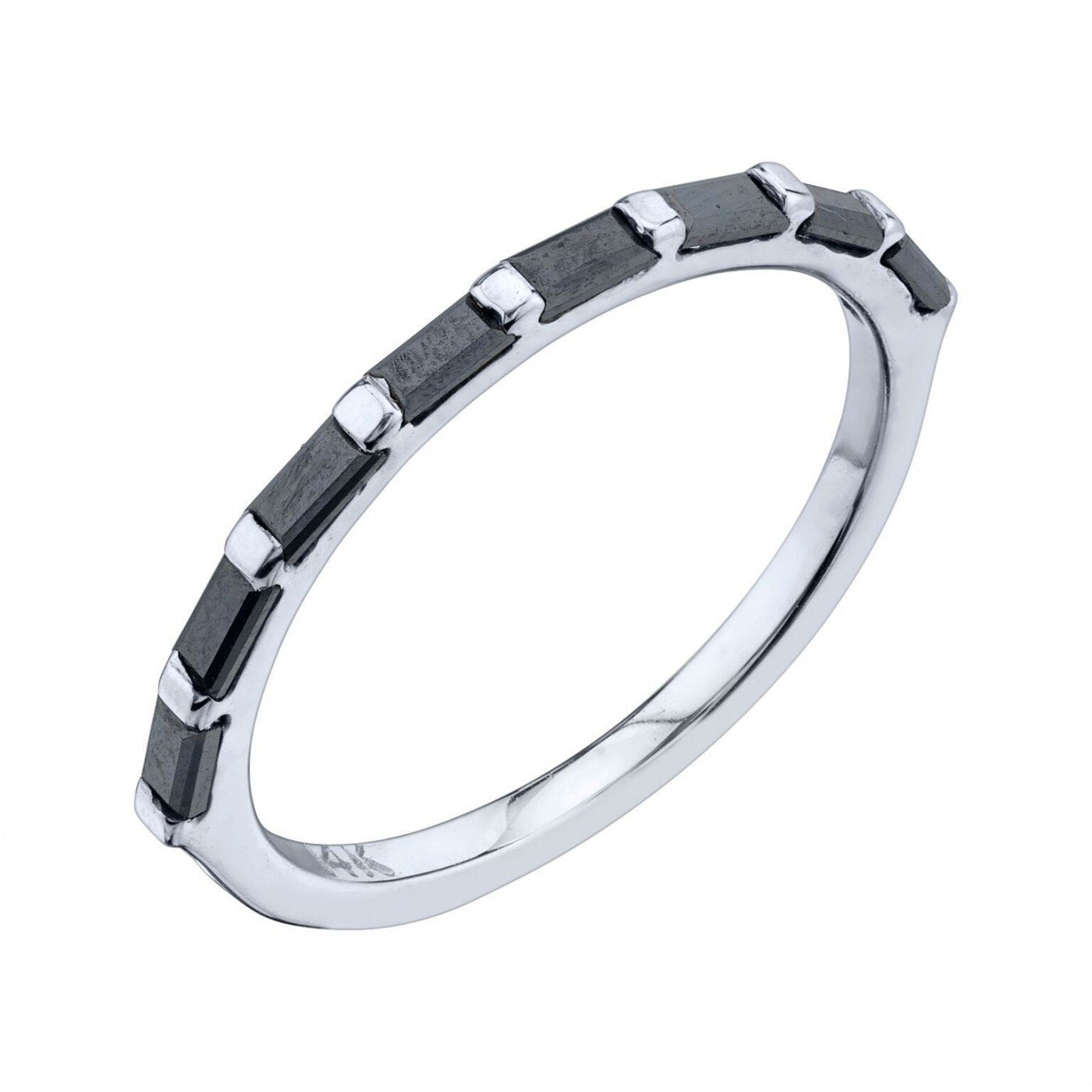 black diamond, white gold
