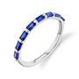 blue sapphire, white gold