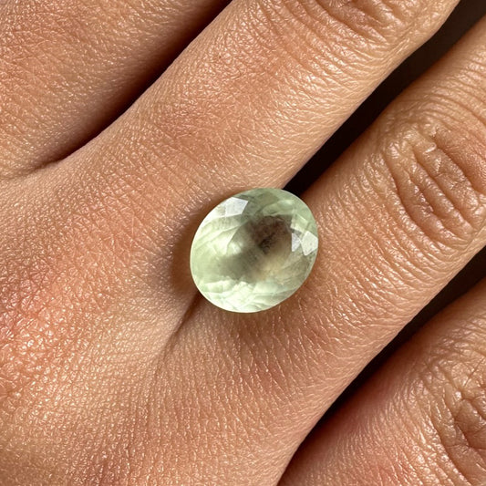 BESPOKE GREEN BERYL OVAL RING