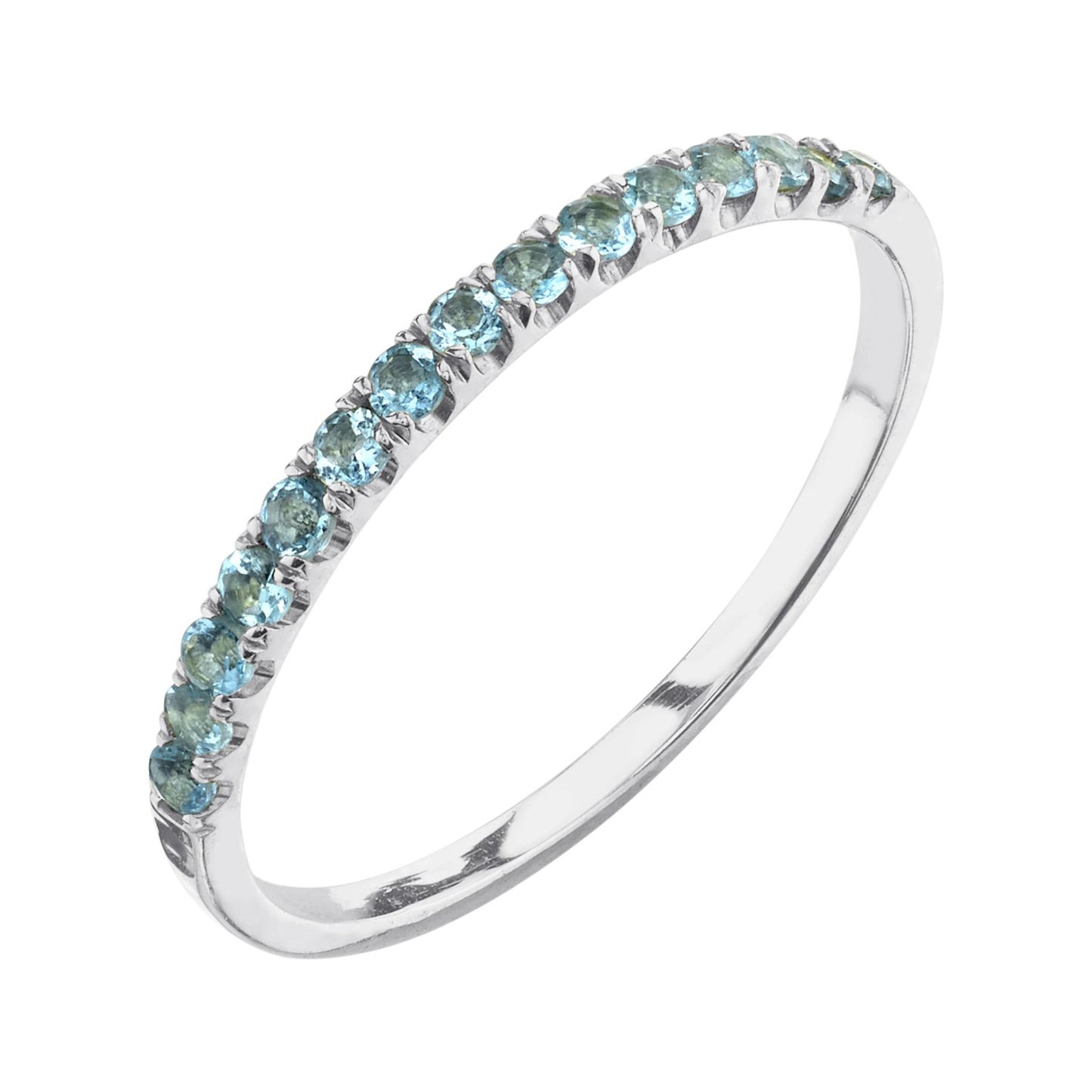 aquamarine, white gold