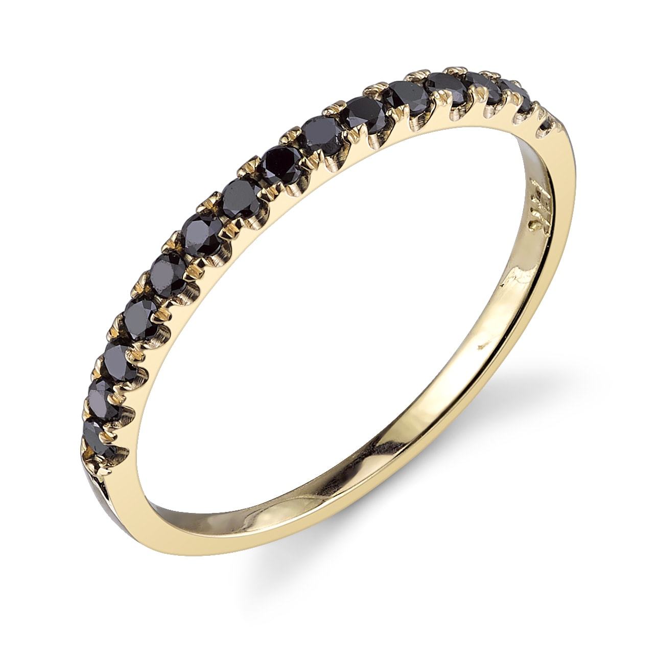 yellow gold, black diamond