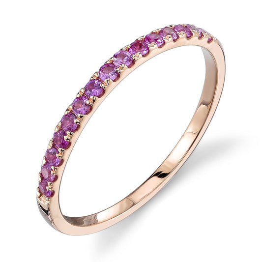 pink sapphire, rose gold