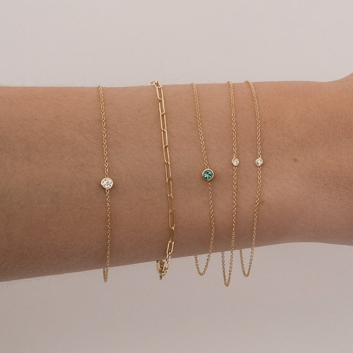 Diamond shop birthstone bracelet
