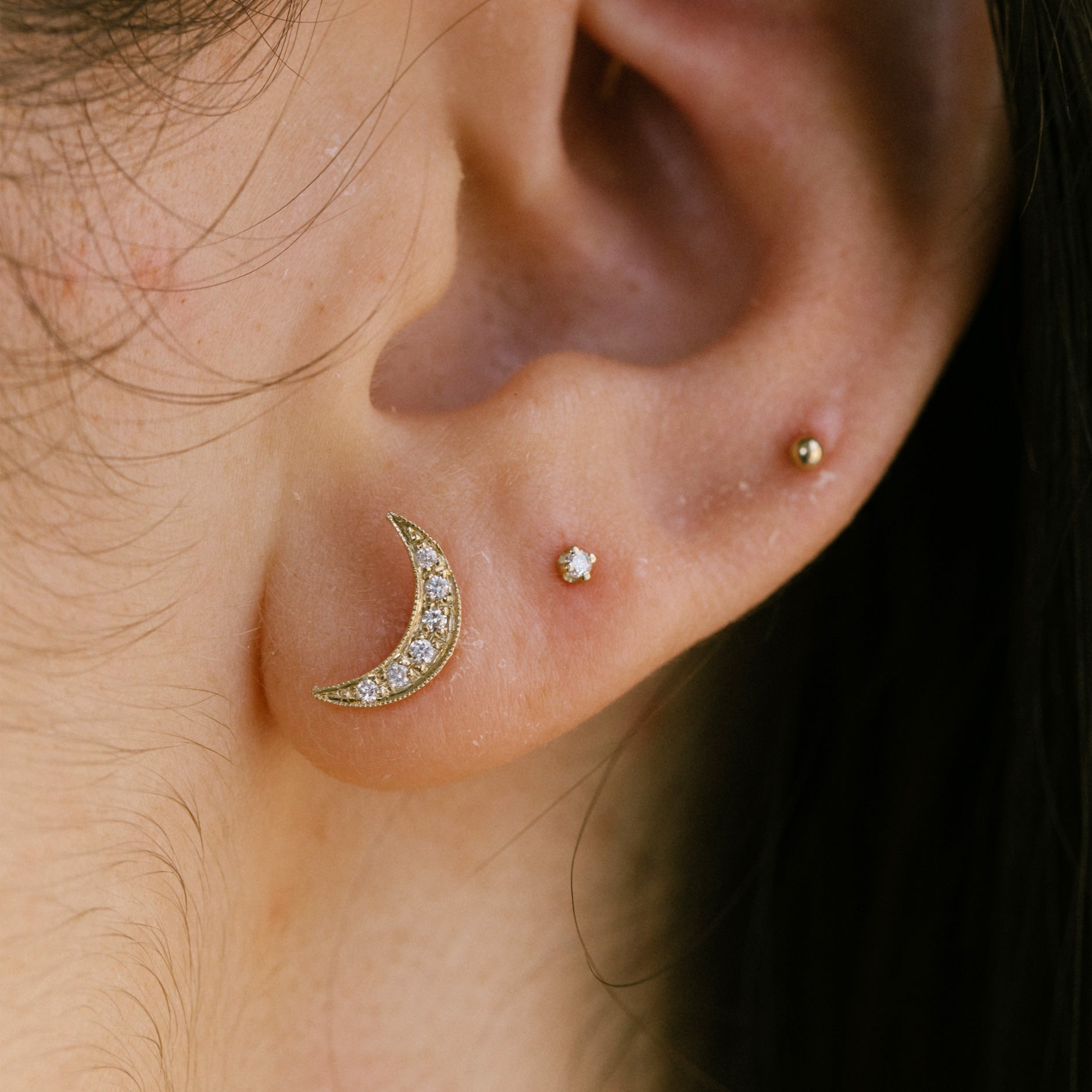 Mini on sale diamond earrings