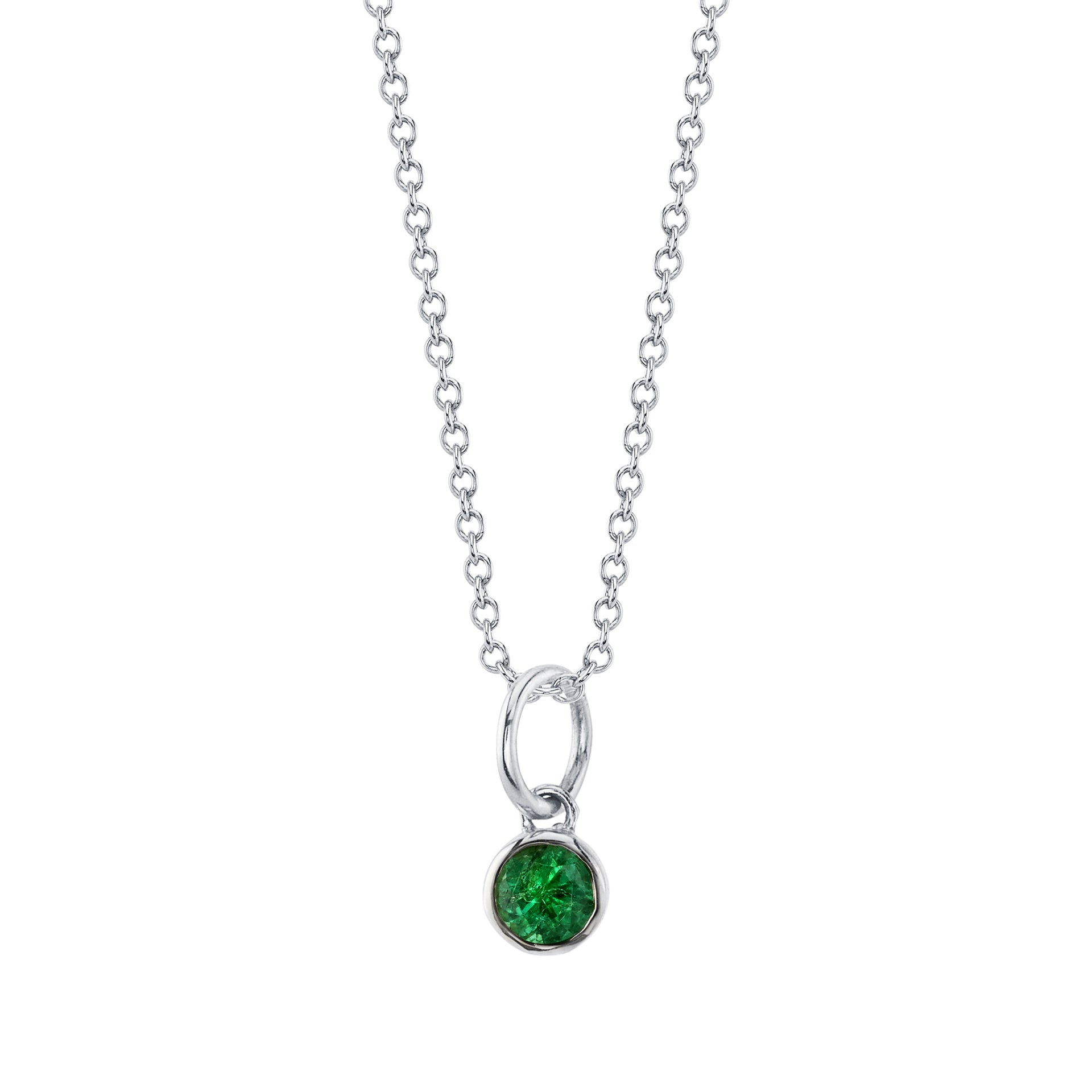 Emerald clearance birthstone necklaces