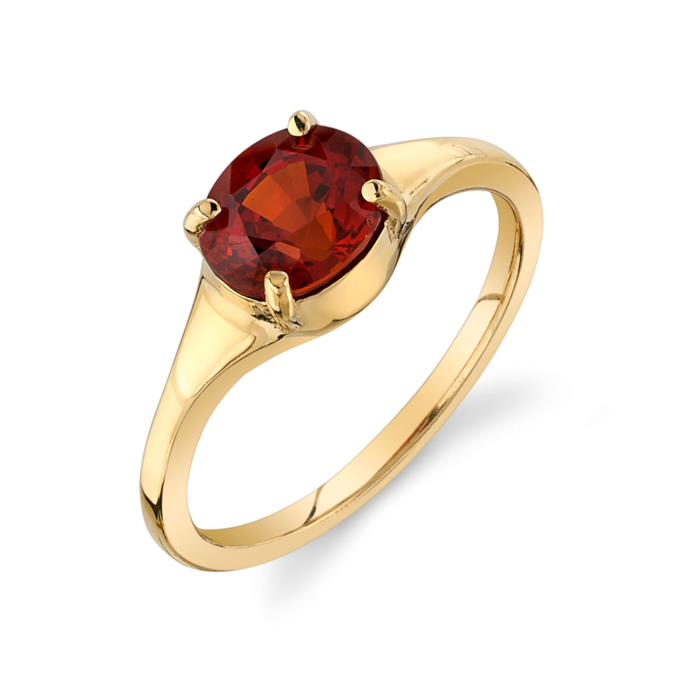 GARNET SIMONE BIRTHSTONE RING