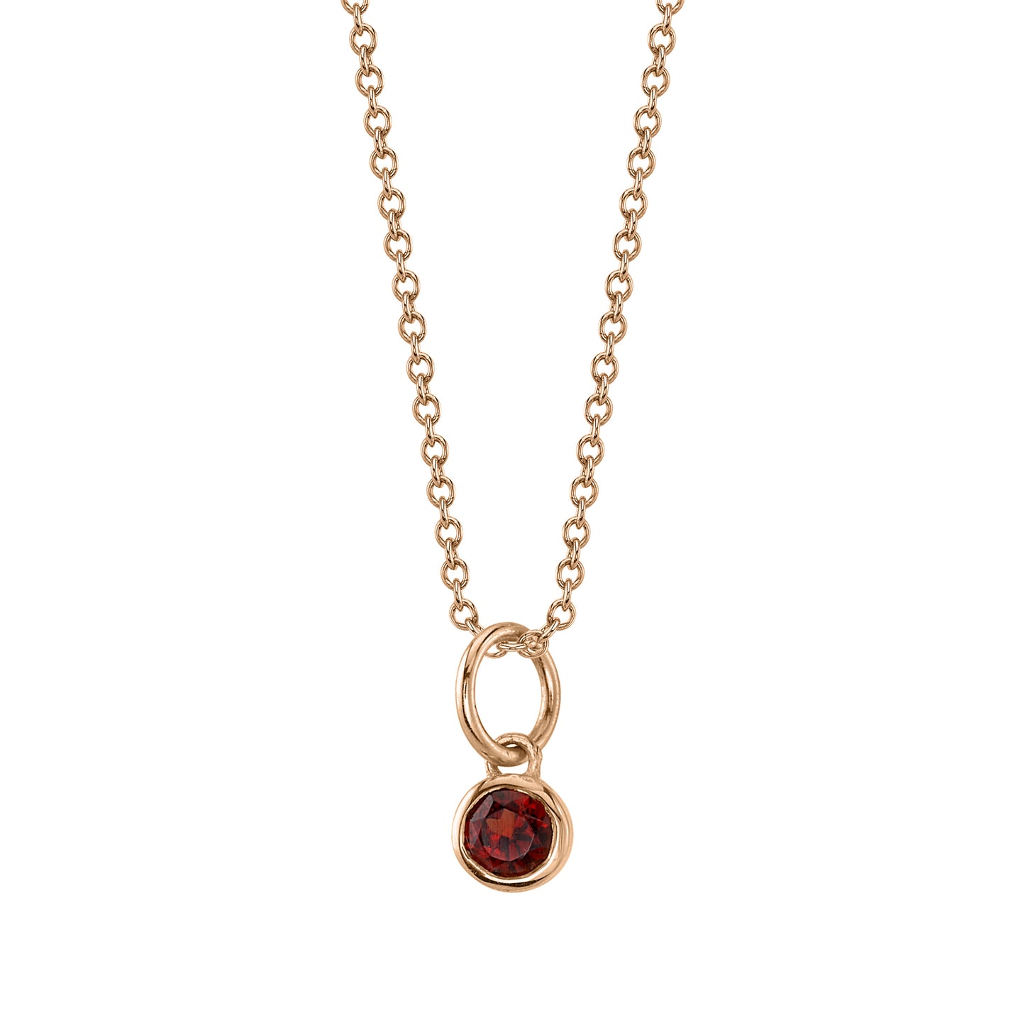 GARNET BIRTHSTONE CHARM