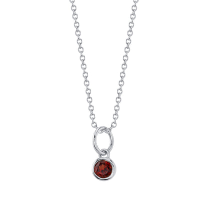 GARNET BIRTHSTONE CHARM