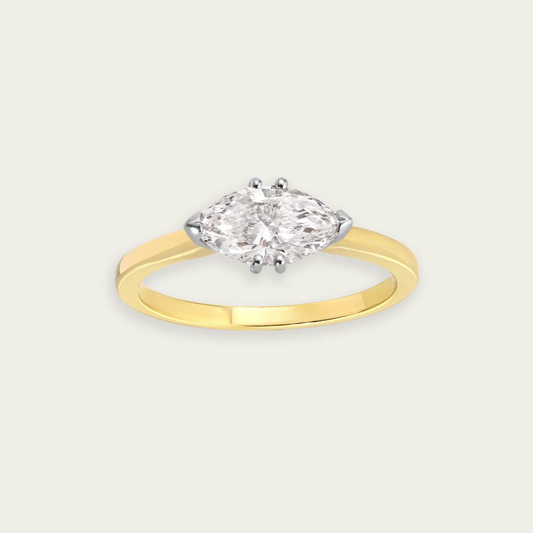 MARQUISE LAB DIAMOND RING