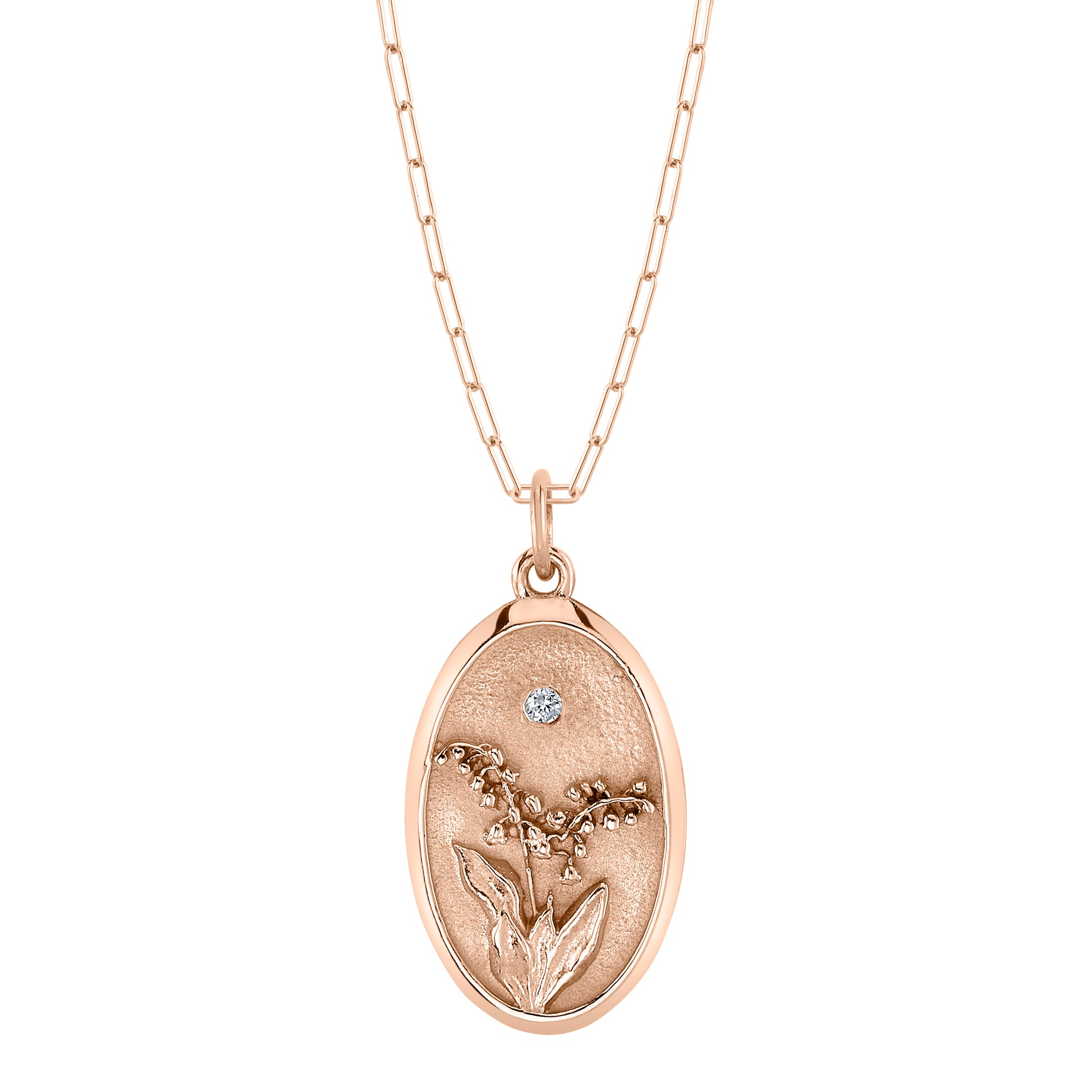 May birth flower top necklace