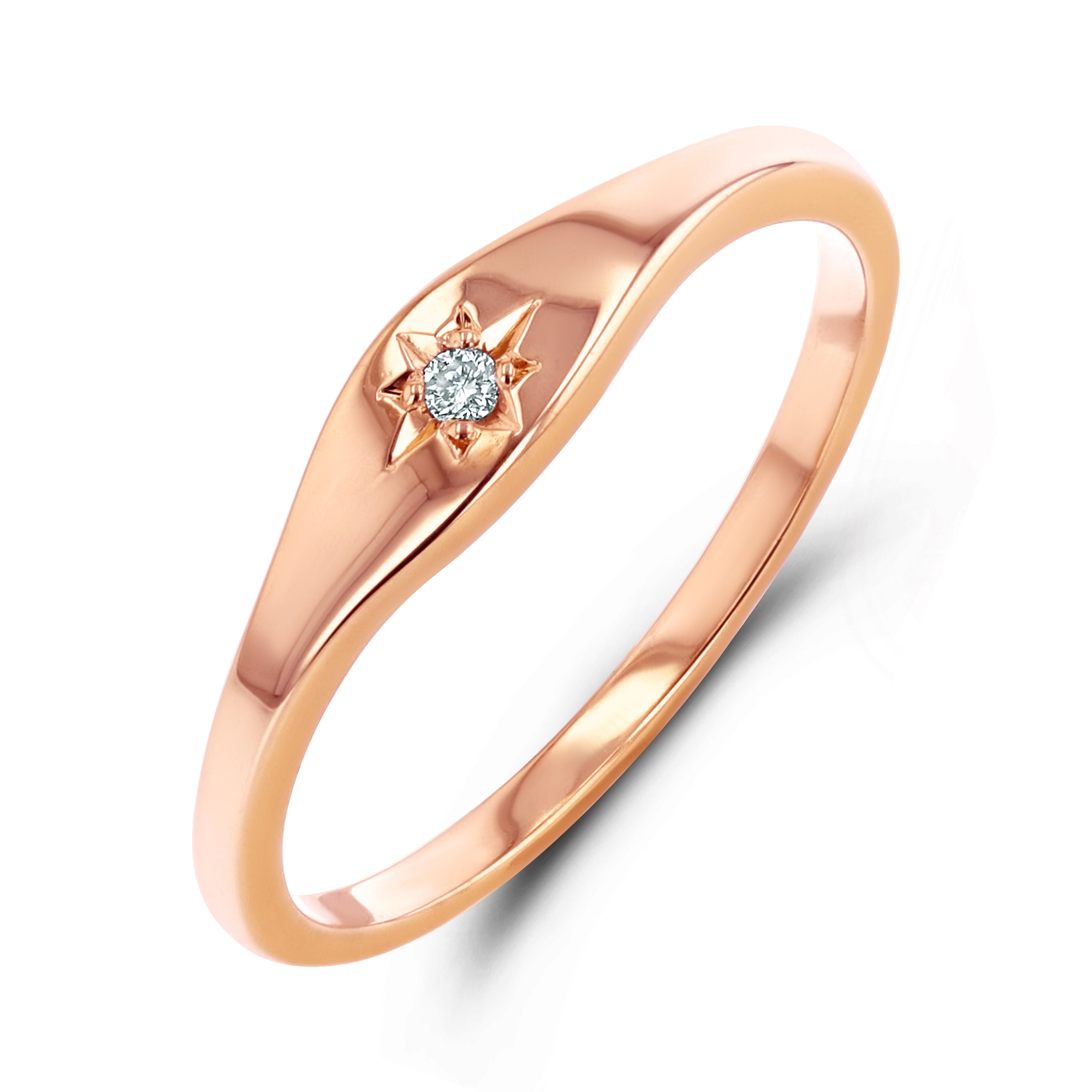 Sample Mini Starburst Signet Ring