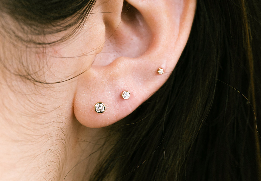SMALL DIAMOND EARRINGS Starling Jewelry