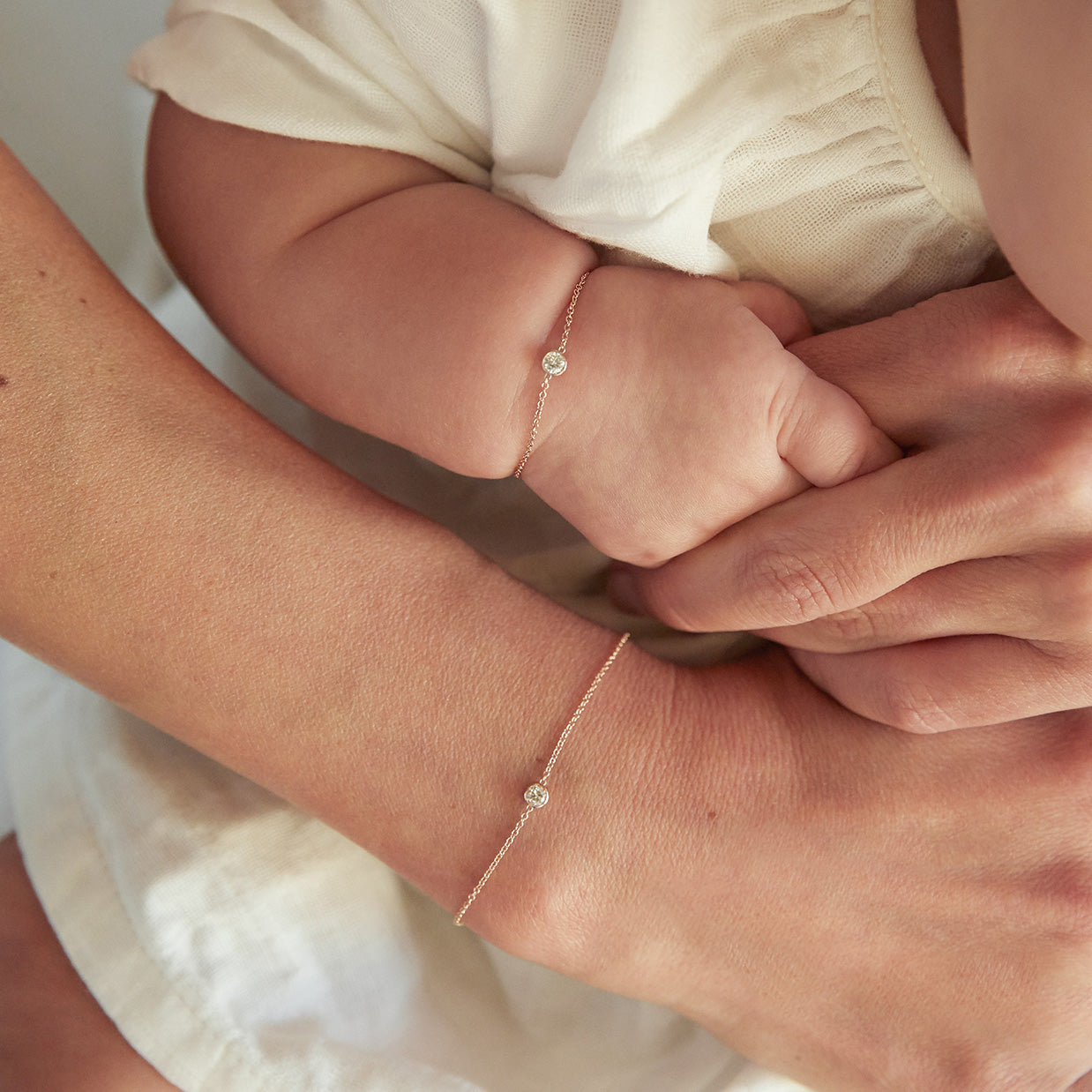 DIAMOND MOTHER DAUGHTER BRACELET SET – Starling