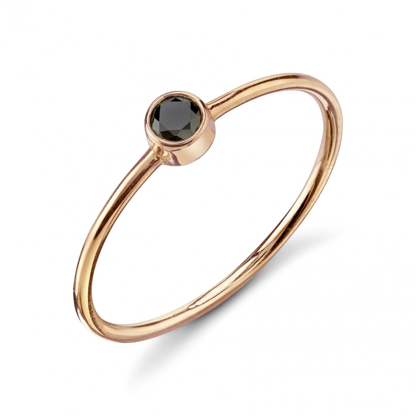 rose gold, black diamond
