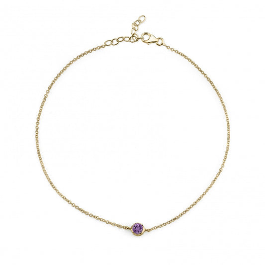 Olive Single Stone Bracelet
